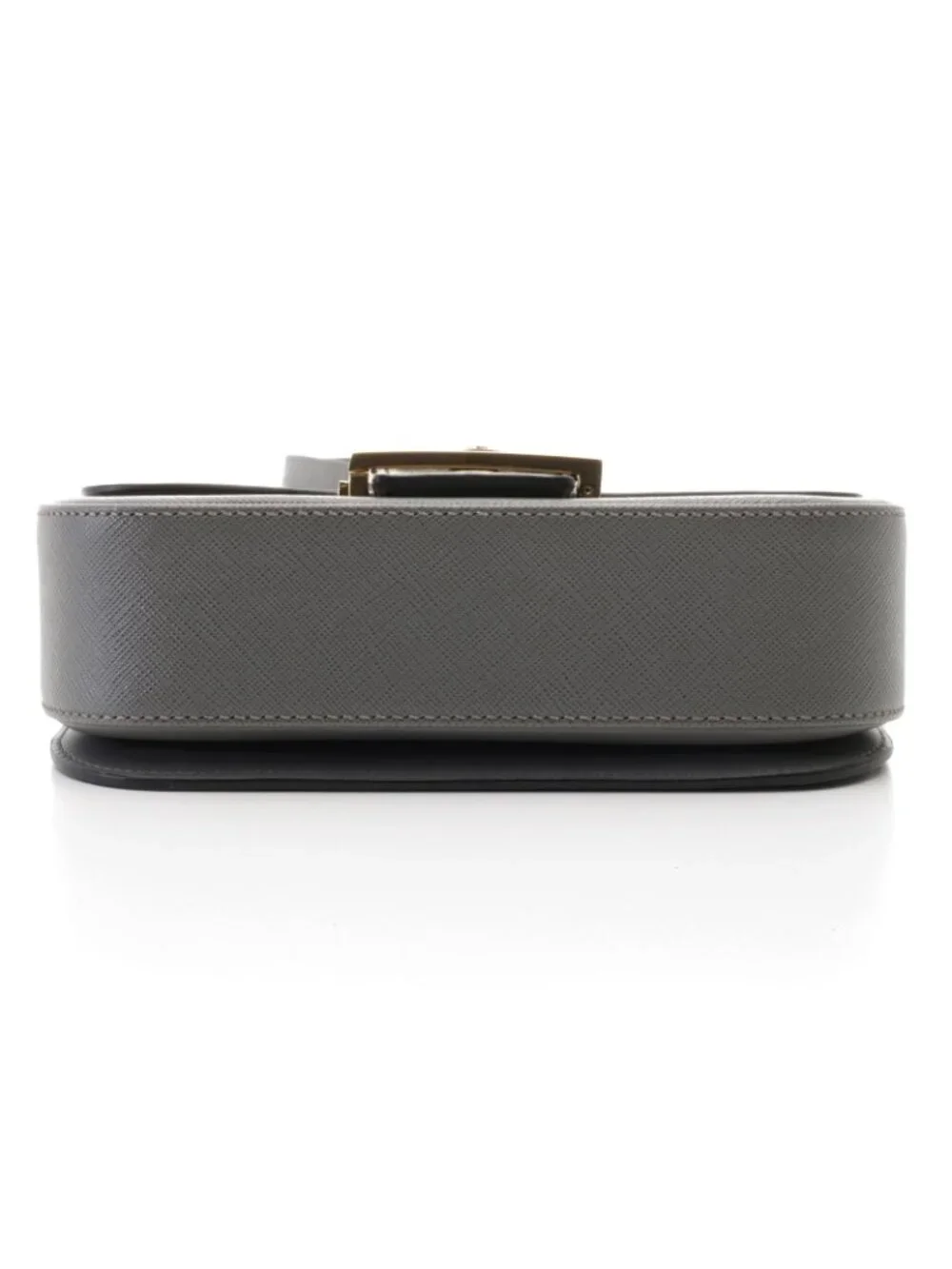 Prada Shoulder Bag Saffiano Leather Gray
